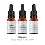 Zen by Zen Slaapset: 2 flesjes CBD olie 30% en 1 flesje CBN olie 10%